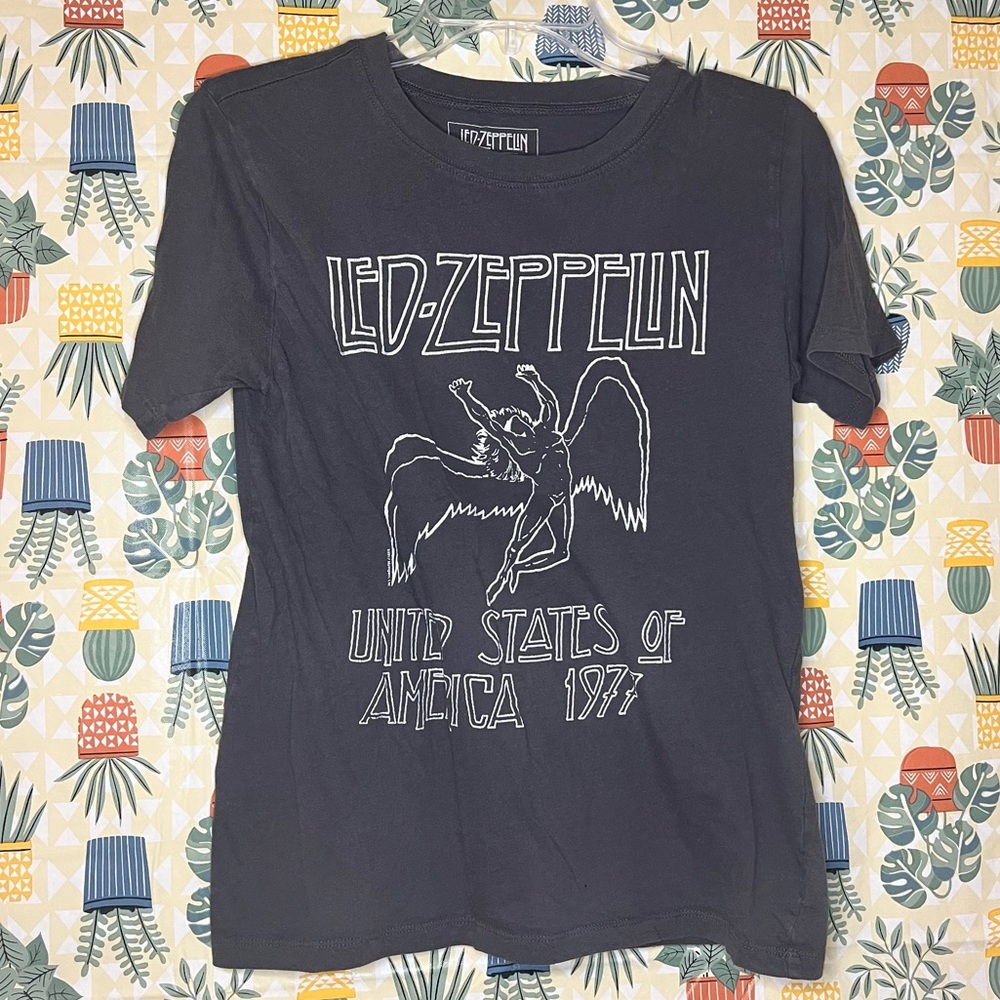 Led Zeppelin cotton graphic tee | size M